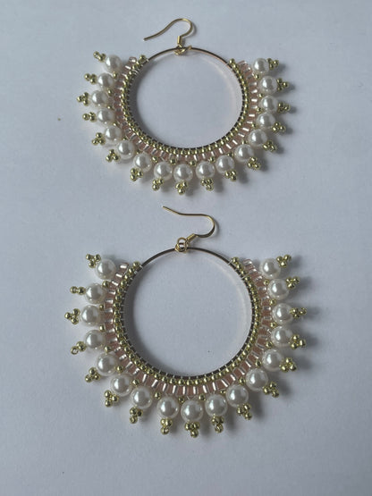 Image of earrings from above