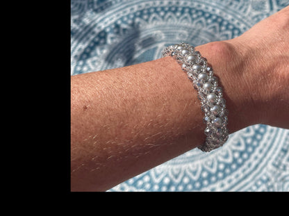 Close up image of bracelet on wrist